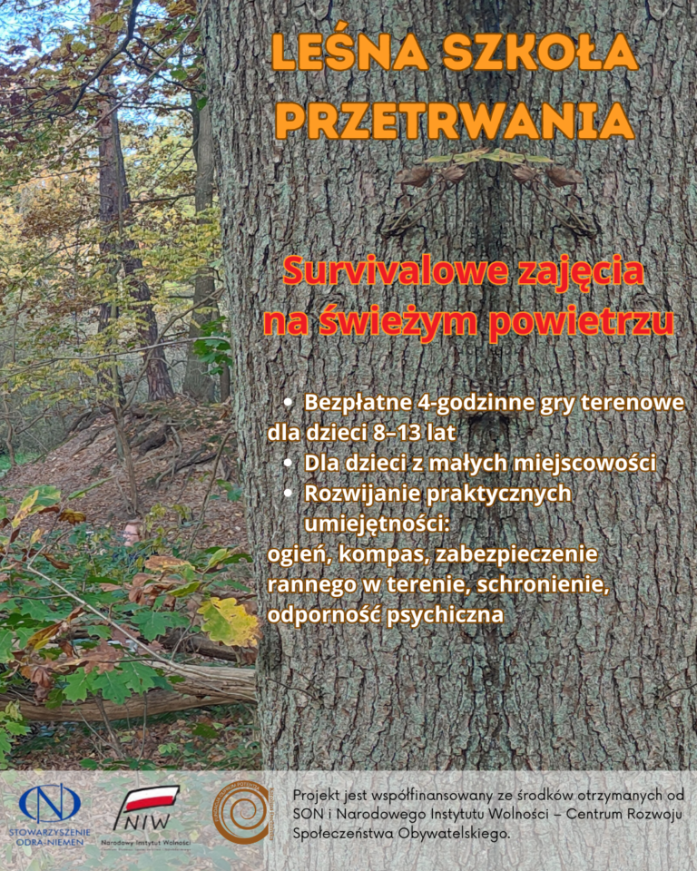 4 spotkania w ramach Leśnej Szkoły Przetrwania